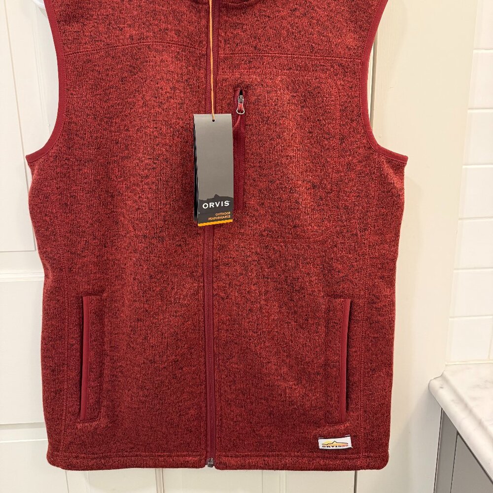 NWT R65™ Sweater Fleece Vest Crimson - SMALL